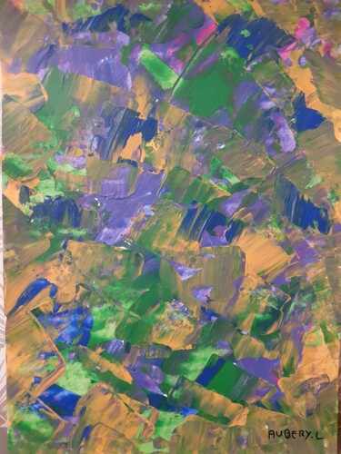 Картина под названием "Forêt" - Laurie Aubéry, Подлинное произведение искусства, Акрил