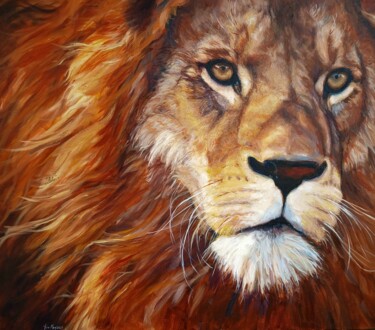 Painting titled "Hunted" by Yvette Mey, Original Artwork, Oil
