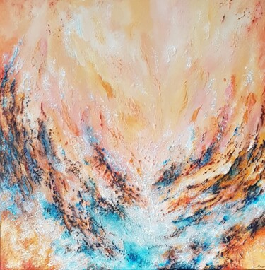 Картина под названием "Résilience" - Layla Rougan, Подлинное произведение искусства, Акрил Установлен на Деревянная рама для…