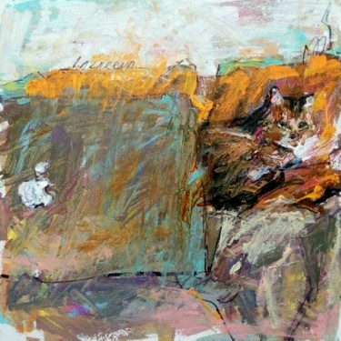 Картина под названием "Quarantine cat" - Valerie Lazareva, Подлинное произведение искусства, Масло