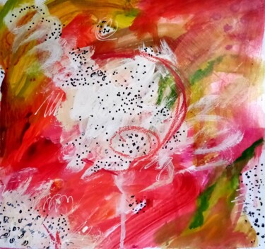 Pittura intitolato "Abstract Dragon fru…" da Valerie Lazareva, Opera d'arte originale, Acrilico