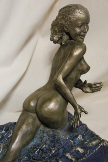 Скульптура под названием "JEUX D EAU" - Le Cann, Подлинное произведение искусства, Бронза