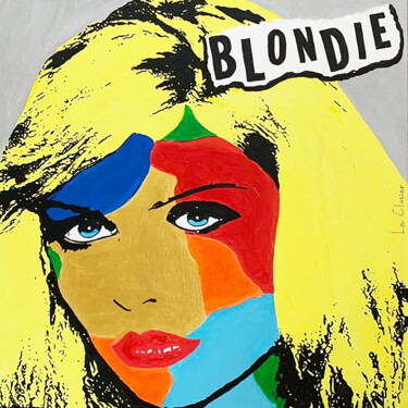 Painting titled "BLONDIE" by Le Closier, Original Artwork, Acrylic Mounted on Wood Stretcher frame