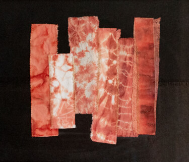Arte têxtil intitulada "Kintsugi" por Léa Coutureau, Obras de arte originais, Bordado Montado em Cartão