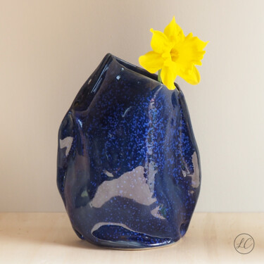 Design intitulée "Vase Nuit étoilé" par Léa Croison, Œuvre d'art originale, Accessoires