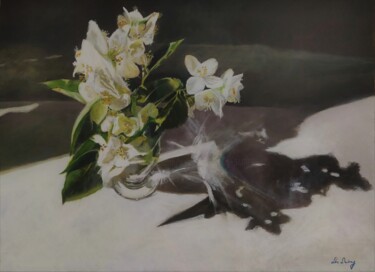 Malarstwo zatytułowany „Jasmine” autorstwa Lea Laboy, Oryginalna praca, Olej