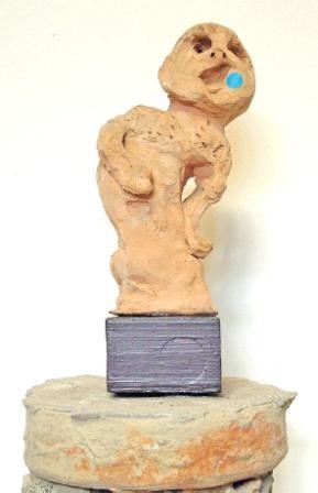 Sculpture titled "FIGURA" by Ezechiele Leandro (1905-1981), Original Artwork