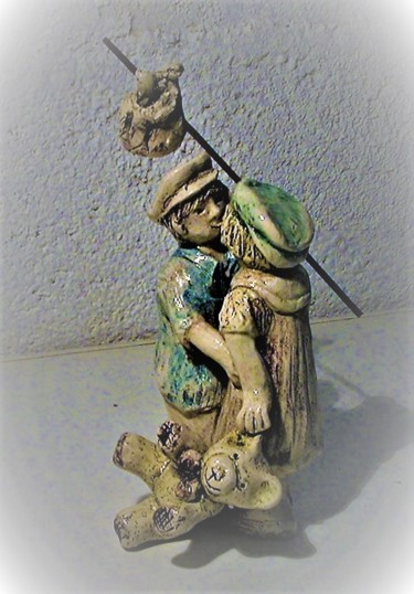 Sculptuur getiteld "séparations enfanti…" door Daniel Le Curieux, Origineel Kunstwerk, Anders