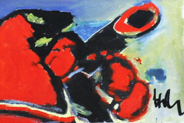 Malerei mit dem Titel "abstrakte Malerei M…" von Lee Eggstein, Original-Kunstwerk, Acryl
