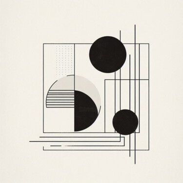 Digital Arts titled "Geometrische Kompos…" by Lee Eggstein, Original Artwork, Acrylic