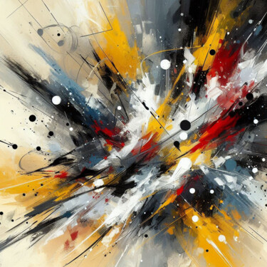 Peinture intitulée "Explosion of colors…" par Lee Eggstein, Œuvre d'art originale, Acrylique