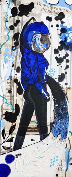 "LORA ZOMBIE - blue,…" başlıklı Tablo Leetruka tarafından, Orijinal sanat, Akrilik