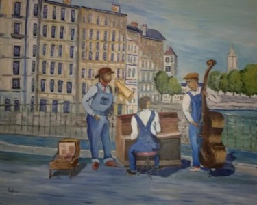 Peinture intitulée "Saint Louis's Trio,…" par Jean Claude Lefeve, Œuvre d'art originale, Huile