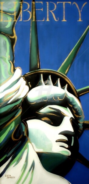 Painting titled "LIBERTY" by Lelia, Original Artwork