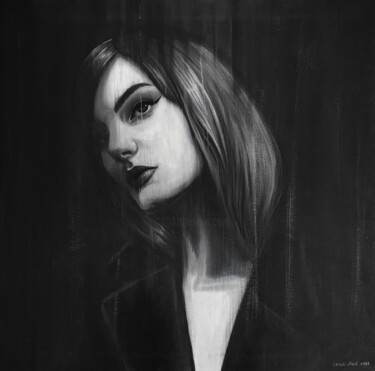 Картина под названием "Demons inside lI" - Lena Med, Подлинное произведение искусства, Масло