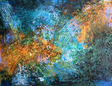 Картина под названием "Композиция 74" - Елена Надточиева, Подлинное произведение искусства, Акрил