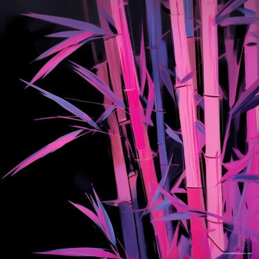 Digitale Kunst mit dem Titel "Abstract flash bamb…" von Lena Oma, Original-Kunstwerk, Digitale Collage