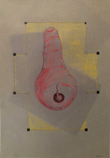 Desenho intitulada "Non-existence. What…" por Leni Smoragdova, Obras de arte originais, Lápis