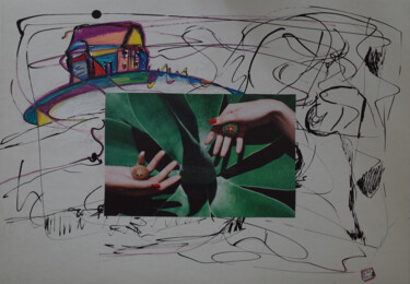 Collages getiteld "-93s / Sweet Child…" door Leni Smoragdova, Origineel Kunstwerk, Collages