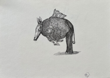 Рисунок под названием "2Ps / The body in p…" - Leni Smoragdova, Подлинное произведение искусства, Маркер
