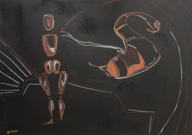 Tekening getiteld "TRE$ / Black editio…" door Leni Smoragdova, Origineel Kunstwerk, Pastel