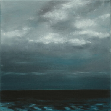 Malerei mit dem Titel "Am Meer 17" von Leni Winkelmann, Original-Kunstwerk, Öl Auf Keilrahmen aus Holz montiert