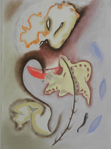 Desenho intitulada "Together" por Leo Spreksel, Obras de arte originais, Pastel