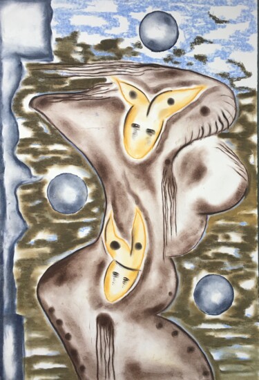 Рисунок под названием "Daughter of the for…" - Leo Spreksel, Подлинное произведение искусства, Пастель