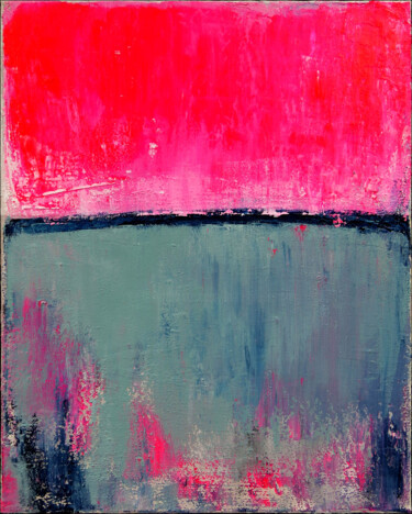 "Neon Pink Abstract…" başlıklı Tablo Leon Grossmann tarafından, Orijinal sanat, Akrilik