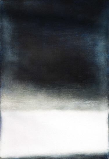 Картина под названием "Black Grey White Ab…" - Leon Grossmann, Подлинное произведение искусства, Акрил