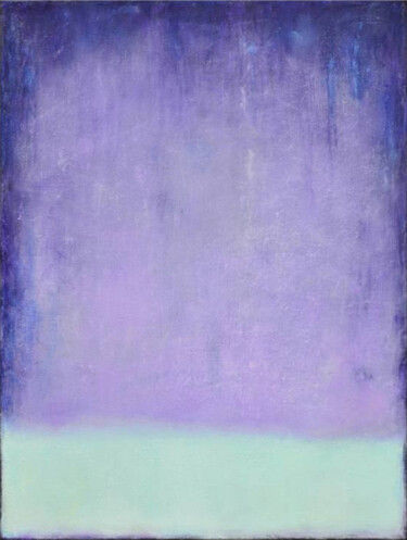 Painting titled "Magic Purple Medita…" by Leon Grossmann, Original Artwork, Acrylic