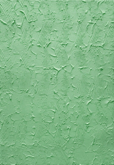 Malarstwo zatytułowany „Green Abstract Pain…” autorstwa Leon Grossmann, Oryginalna praca, Akryl Zamontowany na Drewniana ram…