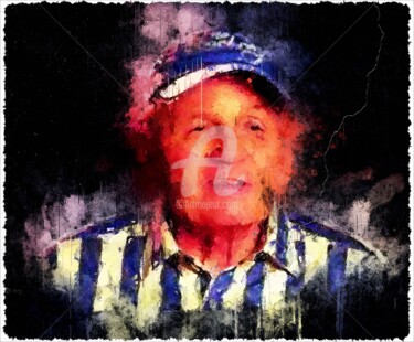 Digital Arts titled "Bruce Johnston 001" by Leonardo Lillian, Original Artwork, Digital Painting