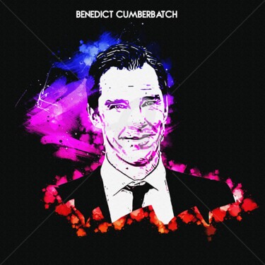 Digital Arts titled "Benedict Cumberbatc…" by Leonardo Lillian, Original Artwork, Digital Painting