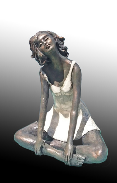 Sculpture titled "BRINDILLE" by Léone Digraci, Original Artwork, Ceramics