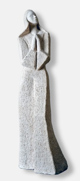 Sculpture intitulée "AVE MARIA" par Léone Digraci, Œuvre d'art originale, Terre cuite