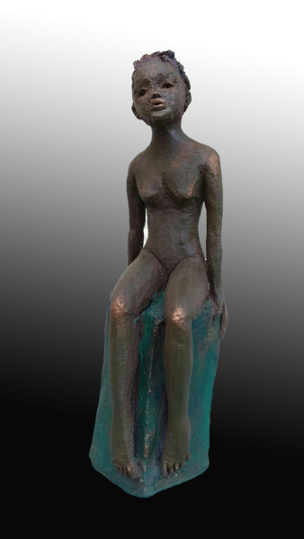 Sculpture titled "INA" by Léone Digraci, Original Artwork, Ceramics