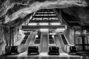 Fotografie getiteld "Die Rolltreppen" door Leopold Brix, Origineel Kunstwerk, Digitale fotografie