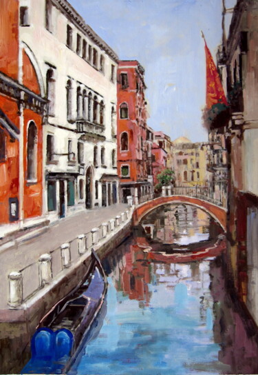 Pittura intitolato "Venice #c002" da Lermay Chang, Opera d'arte originale, Olio