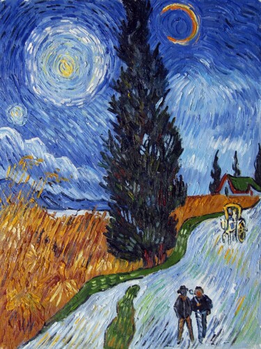 Pittura intitolato "Vencent Van Gogh #0…" da Lermay Chang, Opera d'arte originale, Olio Montato su Telaio per barella in leg…