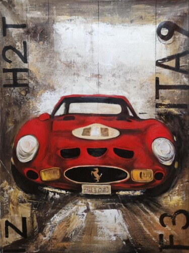 Painting titled "Car 301D" by Lermay Chang, Original Artwork, Acrylic