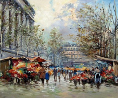 Painting titled "Paris 931D" by Lermay Chang, Original Artwork, Oil