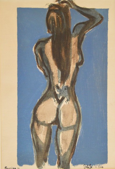 Pintura intitulada "FEMINA III" por Jean-Michel Leroux, Obras de arte originais, Acrílico