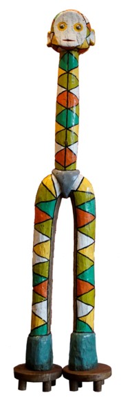 Escultura titulada "Piinda" por Les Jumeaux Ouattara, Obra de arte original, Madera