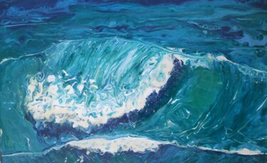 Pittura intitolato "Beautiful waves" da Leslie Lachiche, Opera d'arte originale, Acrilico