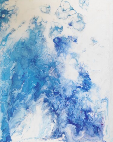 Peinture intitulée "Ice melt" par Leslie Lachiche, Œuvre d'art originale, Acrylique