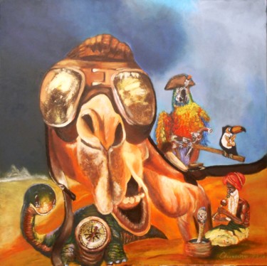 "Camel driver" başlıklı Tablo Leszek Gaczkowski tarafından, Orijinal sanat, Petrol