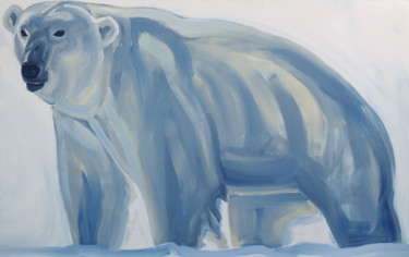 Pittura intitolato "BLUE POLAR BEAR" da Nathalie Letulle, Opera d'arte originale, Acrilico