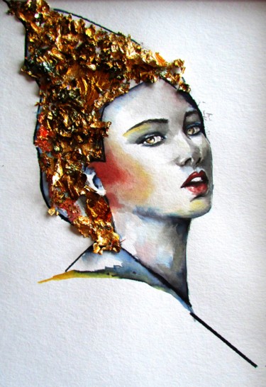 Картина под названием "Apony" - Lia Despas, Подлинное произведение искусства, Чернила