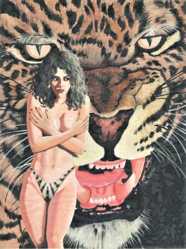 Painting titled "Mutación Sex" by El Rudy, Original Artwork, Acrylic